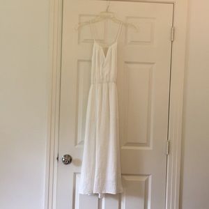 White midi dress